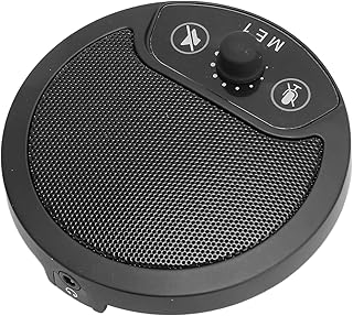 Gaming Microphone for Video Conferencing, 360° Omnidirectional Condenser PC Mic with Mute Button, Studio Microphone Compatible with Mac OS X Windows, Plug and Play