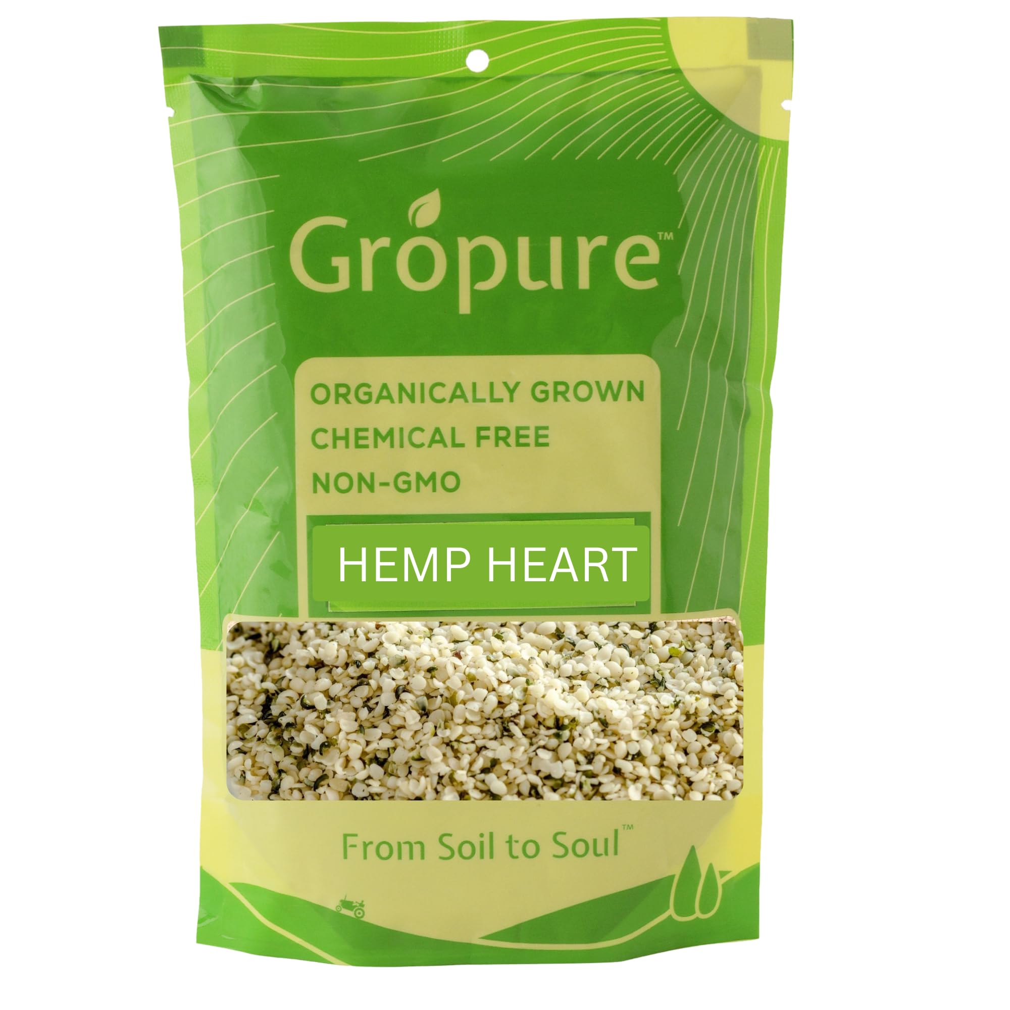 GroPure Organic: From Soil to Soul - Hemp Hearts - 150g I Hulled Seeds I 36g Protein per Serving | 10g Omegas 3 & 6 per Serving | Enjoy the taste of Pure Products I Best Organic SUPERFOODS I Quality Organic Product I Shelled Seeds-image-33