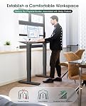 Dual Motor Electric Adjustable Standing Desk Frame, 4 Memory Controller Height Adjustable, Sit Stand Desk Frame for Home and Office, Black Frame Only