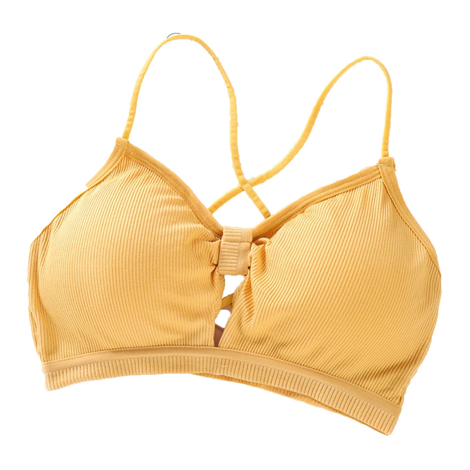 ZEPOOW Bra Sexy beautiful back bra sexy underwear seamless soft bra women wireless push bra comfortable underwear (Color : Hortel�, Size : 40-67.5kg)