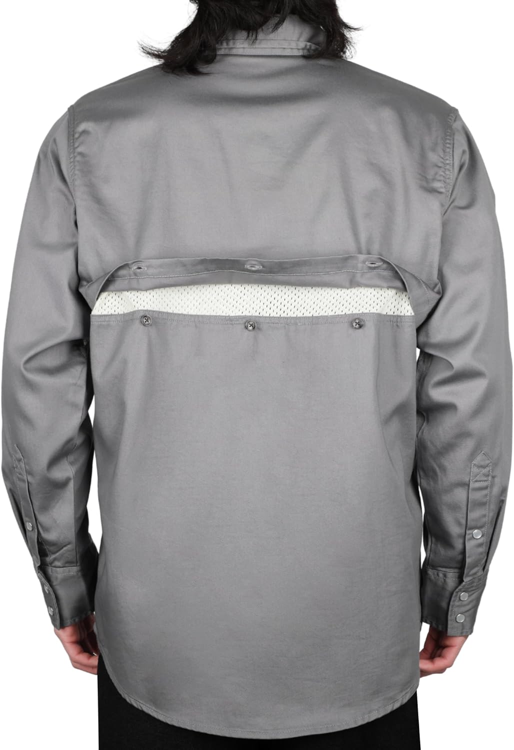 VATRENUS FR Shirts for Summer Pearl Snaps Breathable Vented Mesh Back and Underarm Lightweight Flame Resistant Welding Shirt - Image 2