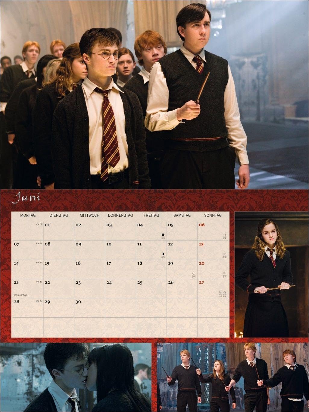 Harry Potter Broschur XL Kalender 2027: Wandkalender mit fesselnden Filmszenen aus den Harry Potter-Filmen. Broschürenkalender 2027 mit Poster zum Heraustrennen.