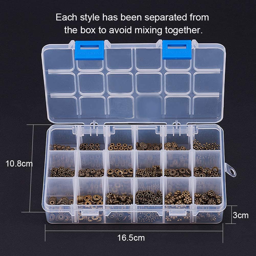 PandaHall 60 stuks 6 kleuren legering Boeddha hoofd kralen bedels connector kralen voor armbanden, halskettingen, oorbellen, sieraden maken handwerk