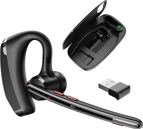 COMEXION Bluetooth Headset V5.3, Wireless Headset with Dual Noise-Canceling Micr