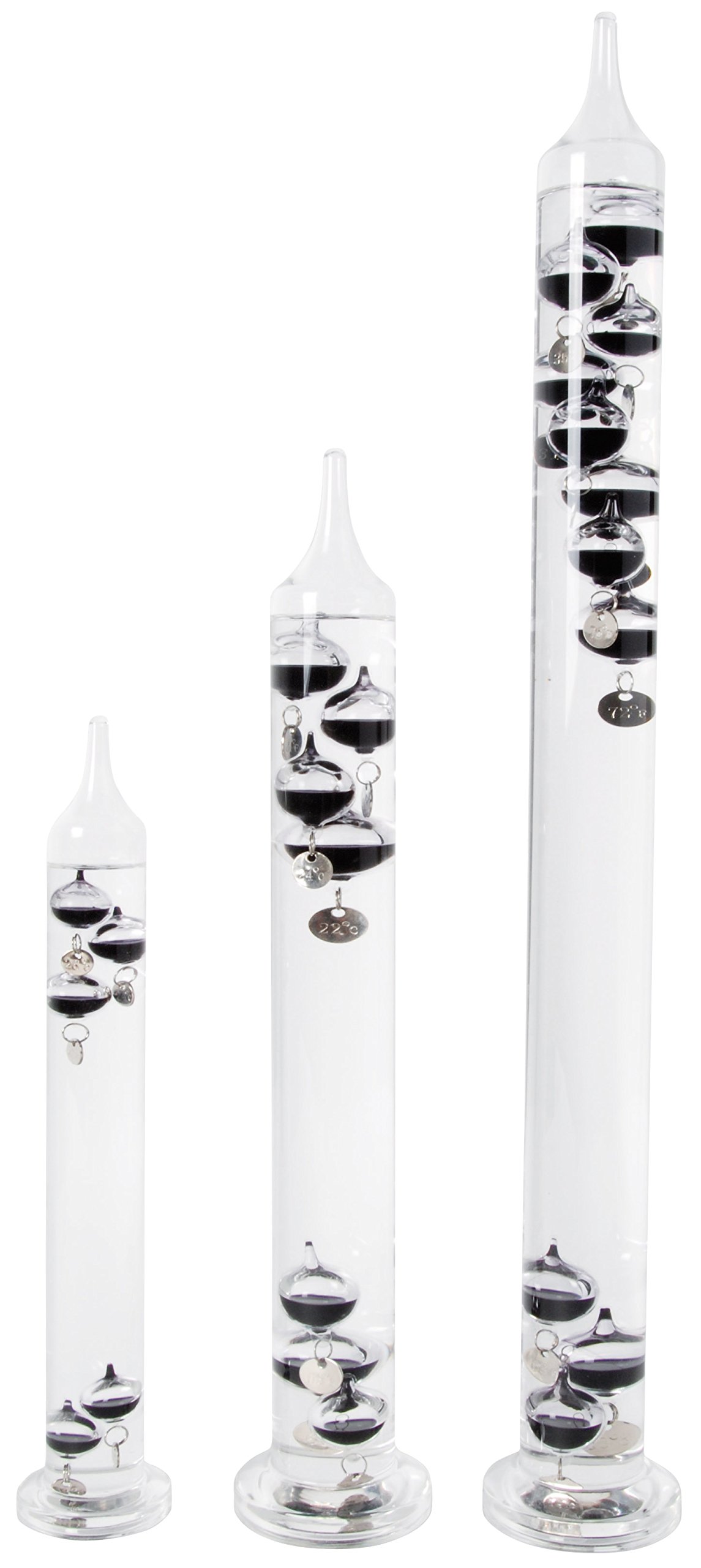 Esschert Design TH43 40 x 8 x 8 cm szklany termometr Galileo - wielokolorowy
