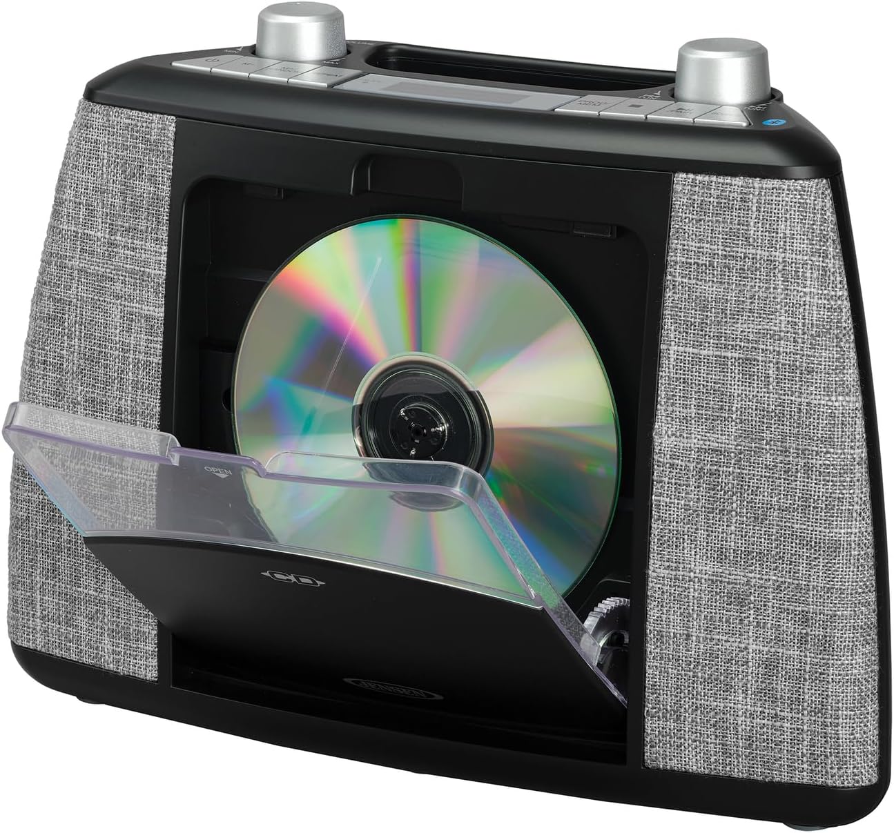 Jensen CD-565-BK Portable Bluetooth CD Music System with FM Radio, CD-565 (Black) image 2