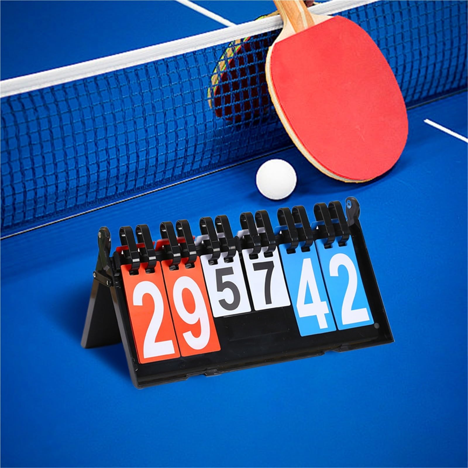 2PCS Tabletops Scoring Board Tragbare Scoreboard Flipper MultiSports Score Flip Leicht Keepers für Tischtennis, Badminton