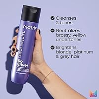 Vista 4 de MATRIX Total Results So Silver Color Depositing Champú Púrpura Para Neutralizar Tonos Amarillos Tonos Rubio & Cabello Plateado Para Cabello