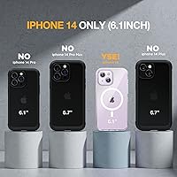 Vista 626 de Miracase - Funda magnética para iPhone 13 Pro Max de 6.7 pulgadas (compatible con MagSafe), transparente, completo, protector de pantalla de vidrio