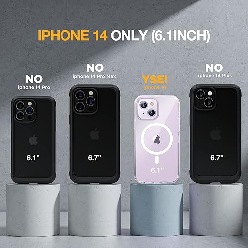 Miniatura 642 de Miracase Glass Series - Funda magnética para iPhone 15, compatible con MagSafe, de cuerpo completo, protector de pantalla de vidrio 9H integrado