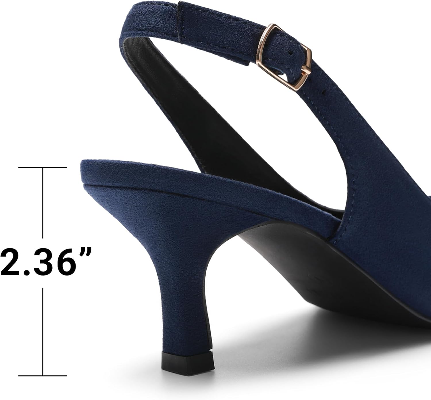 DREAM PAIRS Women's Kitten Heels Slingback Closed Pointed Toe Low Pumps Shoes Women Party Wedding Sexy Casual Dress Shoes - Image 7