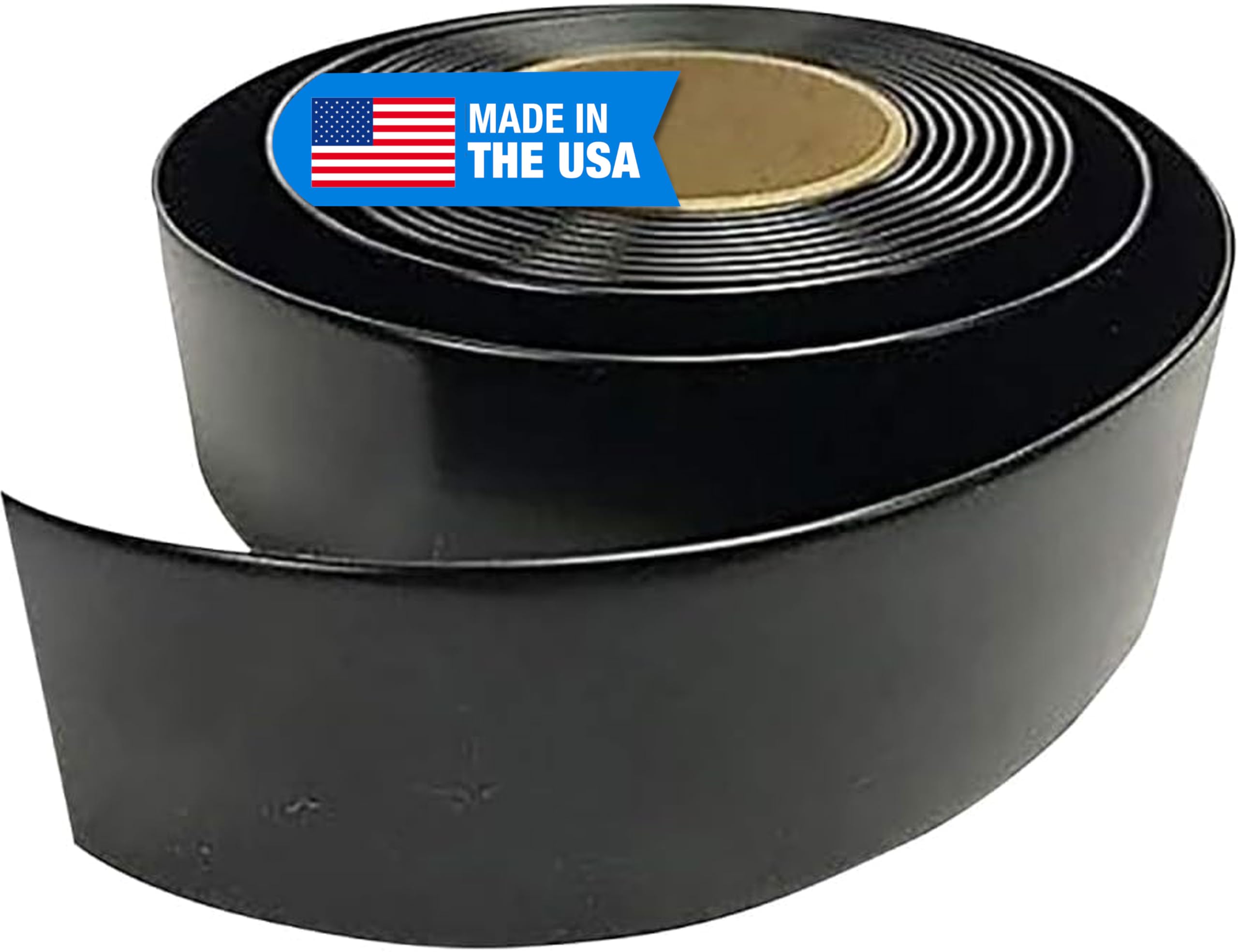 1.5" Wide x 20' Roll Vinyl Strap for Patio Chairs, Lawn Furniture, and Deck Chairs, Make Your Own Replacement Straps, Plus 20 Free Fasteners, (Black)