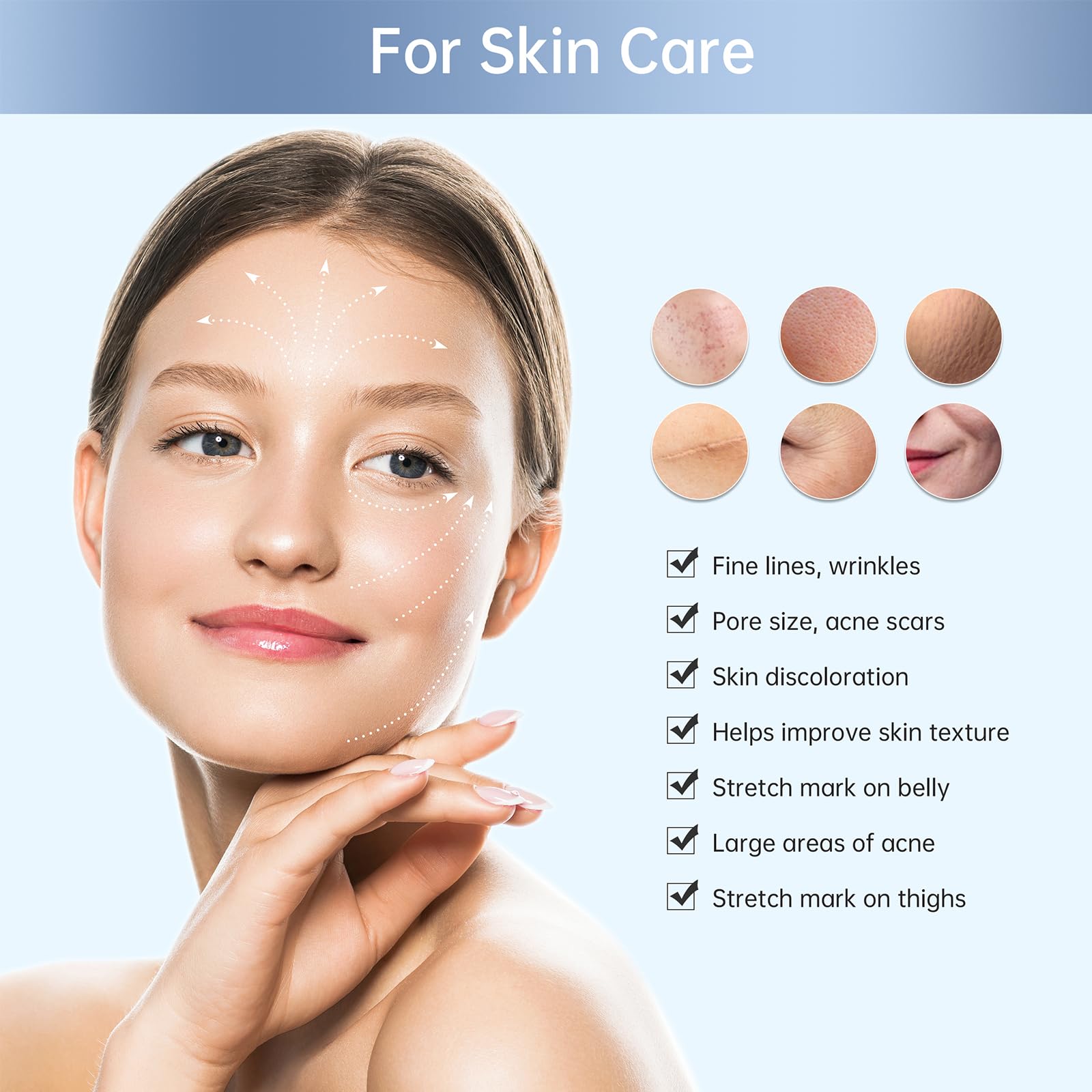 Microneedling Bio Pen Q2 Profesional, Herramienta de Belleza Todo en Uno con Microagujas, EMS y Terapia LED, Microneedle Eléctrico Inalámbrico con Pantalla Táctil, Incluye 5 Puntas de Repuesto