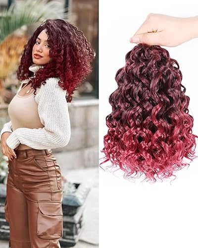 Miniatura 27 de Gogo Curl Cabello de Ganchillo Rizado 14 Pulgadas 7 Paquetes Cabello de Ganchillo Rizado para Mujeres Negras Cabello de Ganchillo de Ondas Profundas