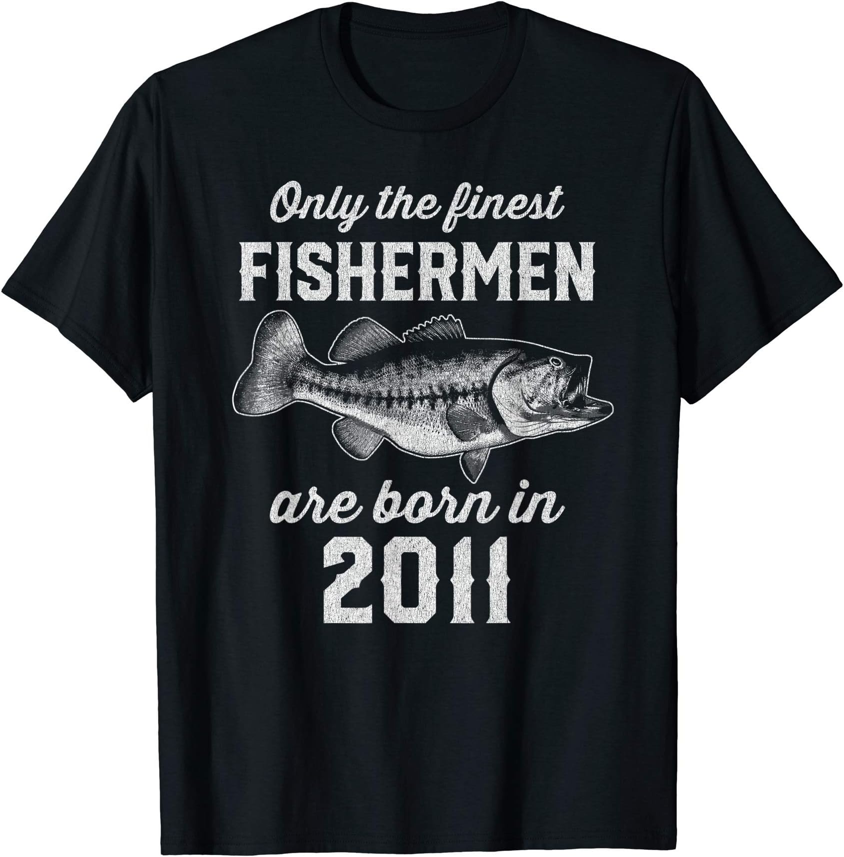 BORN12 Year Old Fisherman: Fishing 2011 12th Birthday T-Shirt