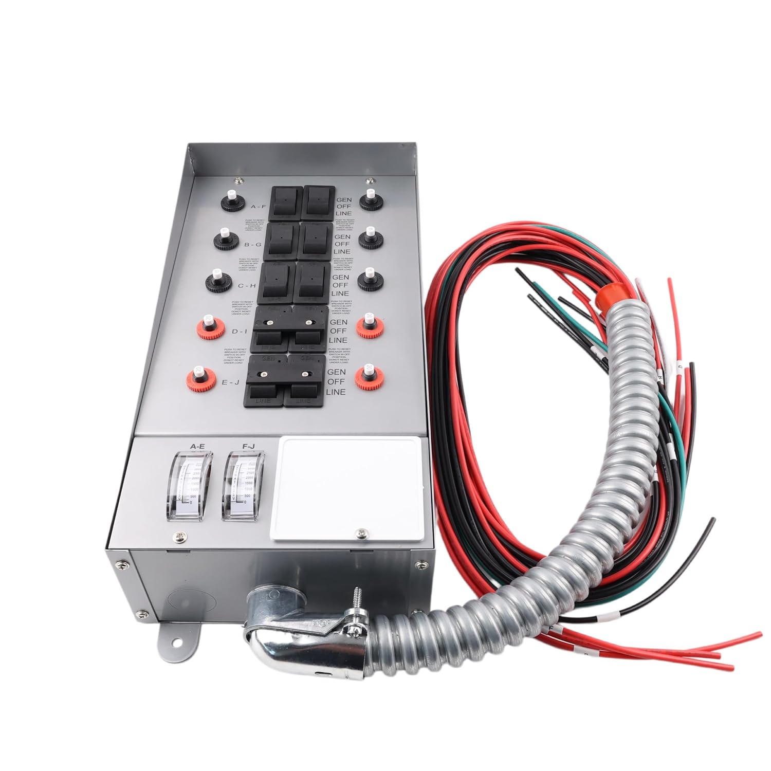 31410CRK 10-Circuit 30 Amp Transfer Switch Kit Fit for Generators 7500W, 10 Feet Hose