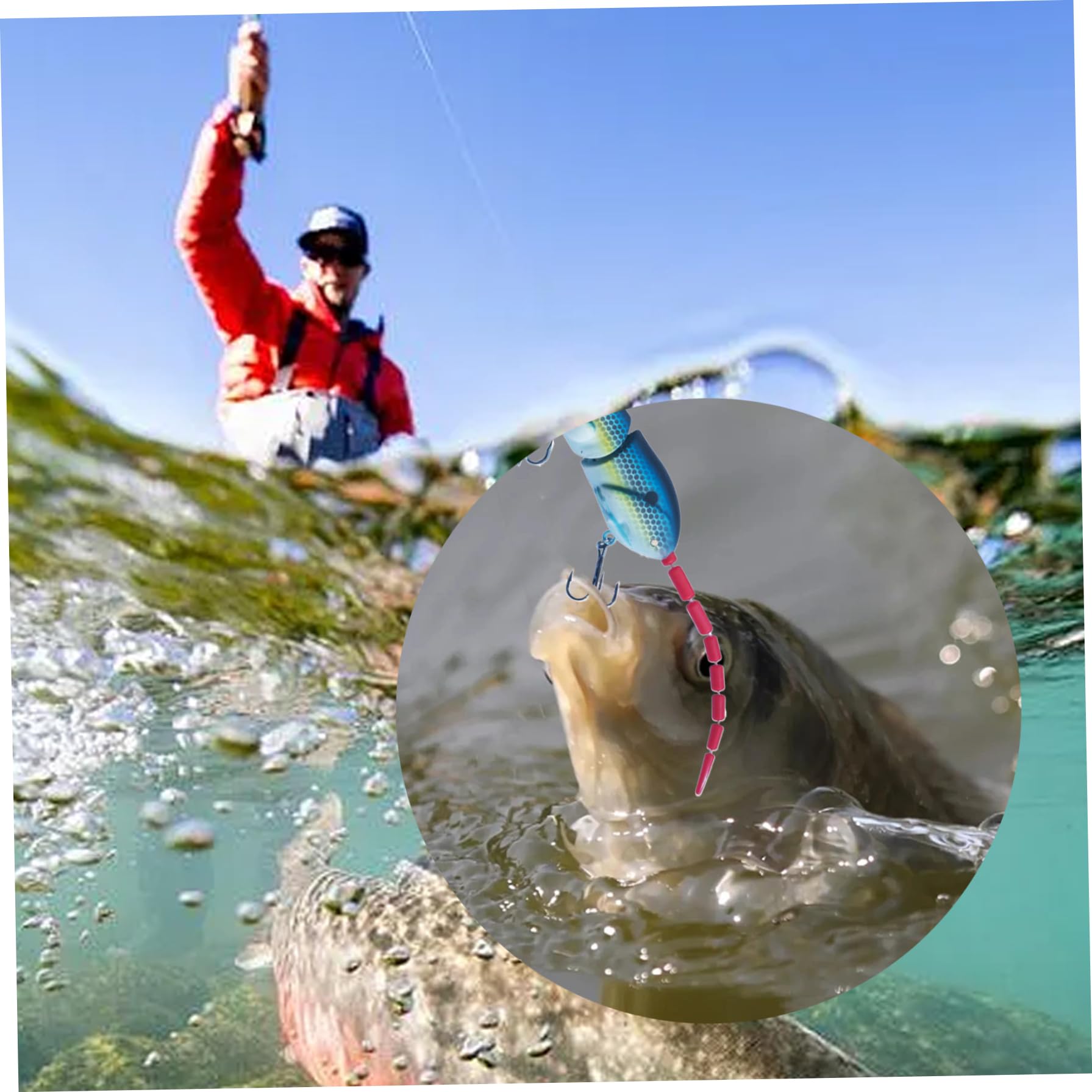 Leurres De Pêche Souris Articulés 5pcs - Design Bionique 8.5cm - Flottants Pour Eau Douce/Salée