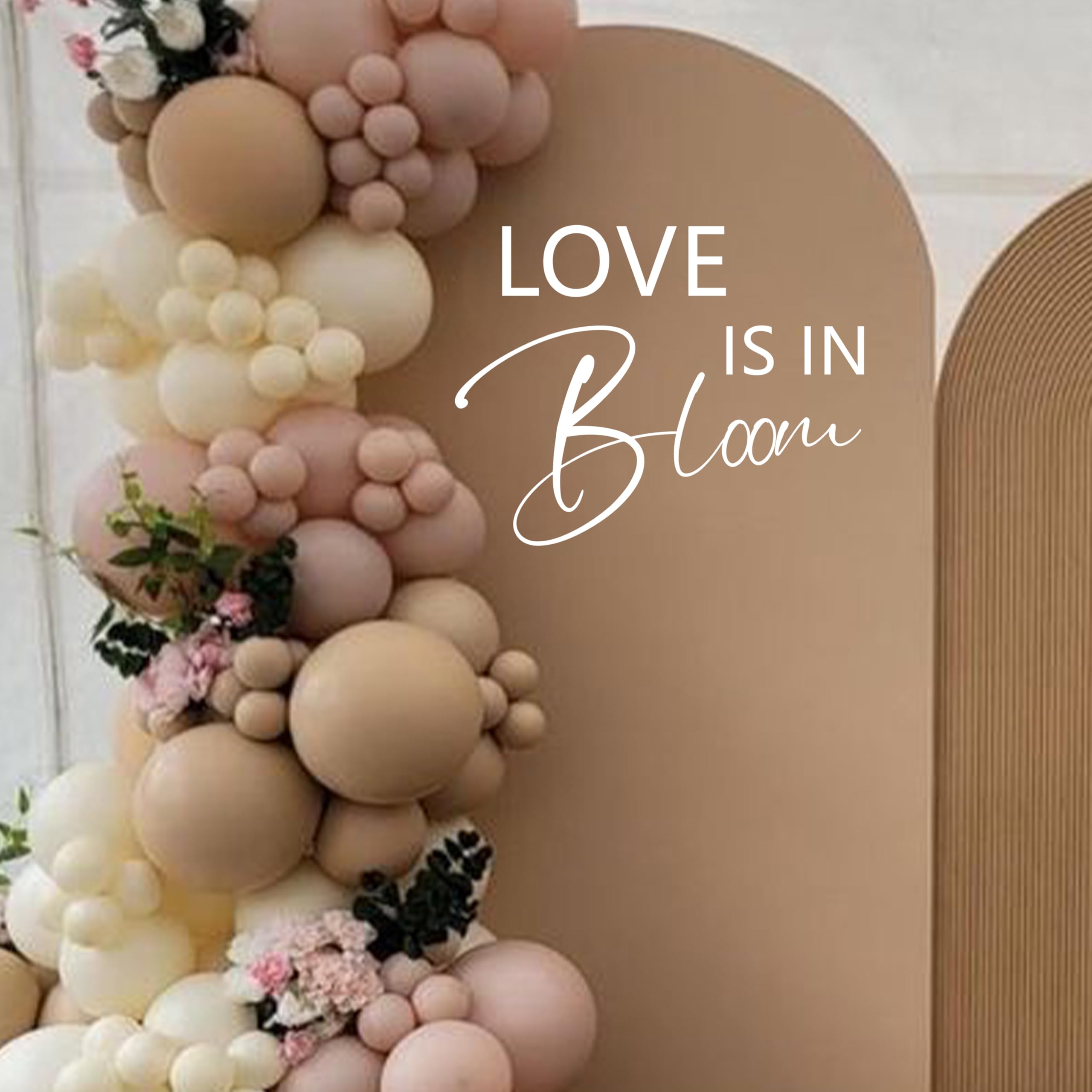 CANTLY White Love is in Bloom Bridal Shower Party Wall Decal