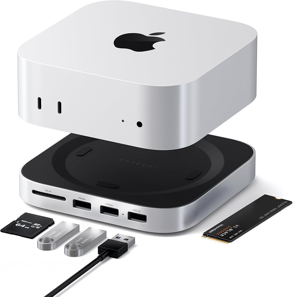 Hub y soporte Satechi Mac mini M4 con carcasa SSD Chile | Ubuy
