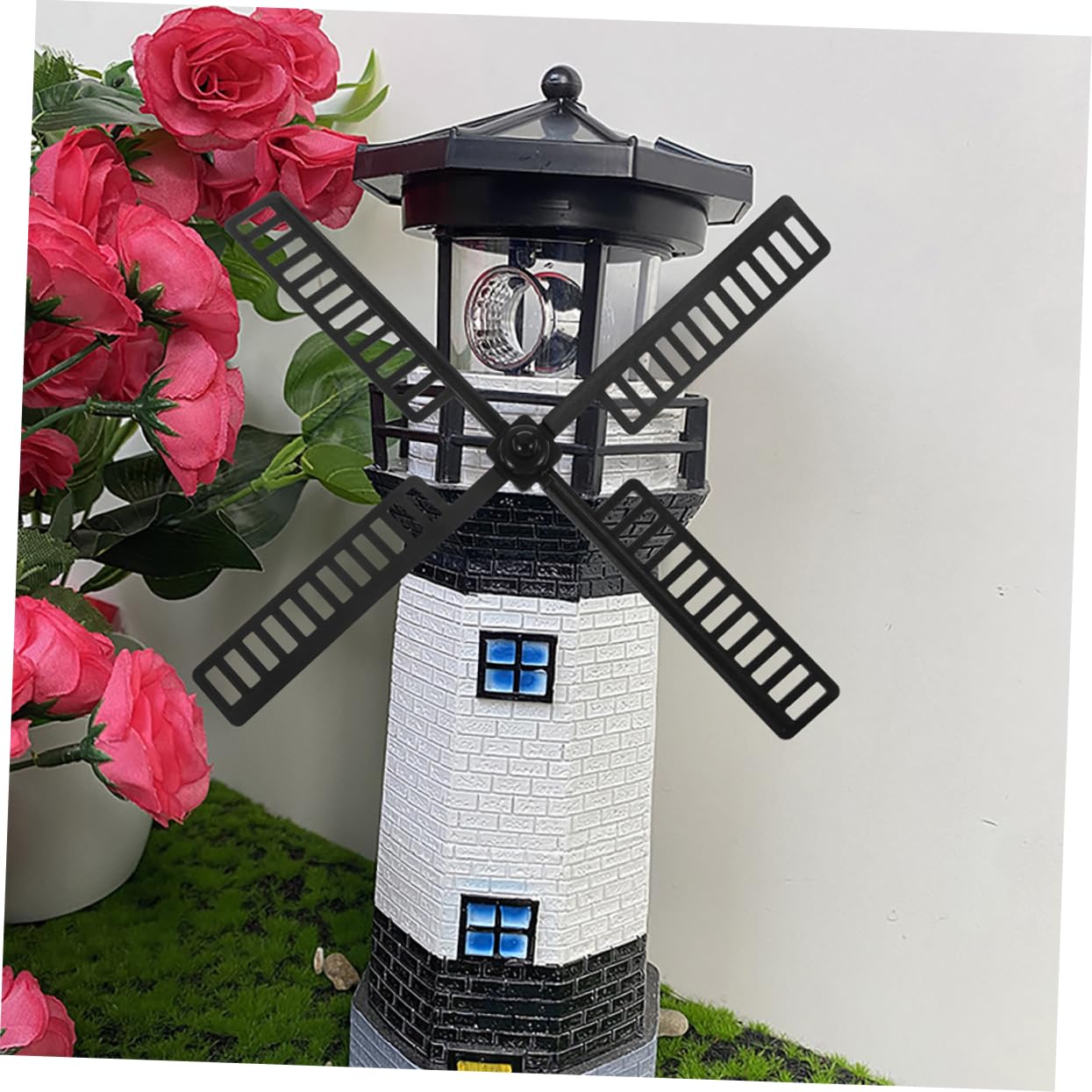 BESPORTBLE Molino De Viento Faro Aspas De Ventilador Decoraciones De Jardín De Molino De Viento para Exteriores Aspas De Aspas De Molino De Jardín 10 Piezas*4
