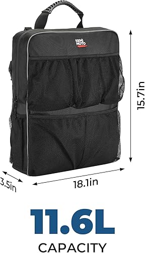 Miniatura 6 de KEMIMOTO Bolsa de almacenamiento para barco, mochila para asiento de barco, organizador de almacenamiento de barco con bolsillos de malla, bolsa de