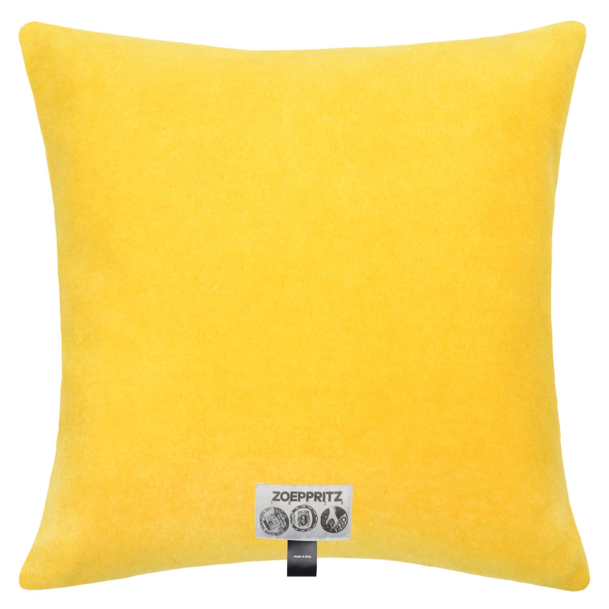 Housse de coussin en polaire douce 50x50cm curry point crochet lit