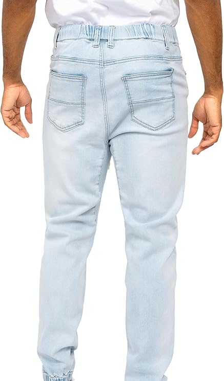 VICTORIOUS Men's Drop Crotch Joggers Denim Jean Pants