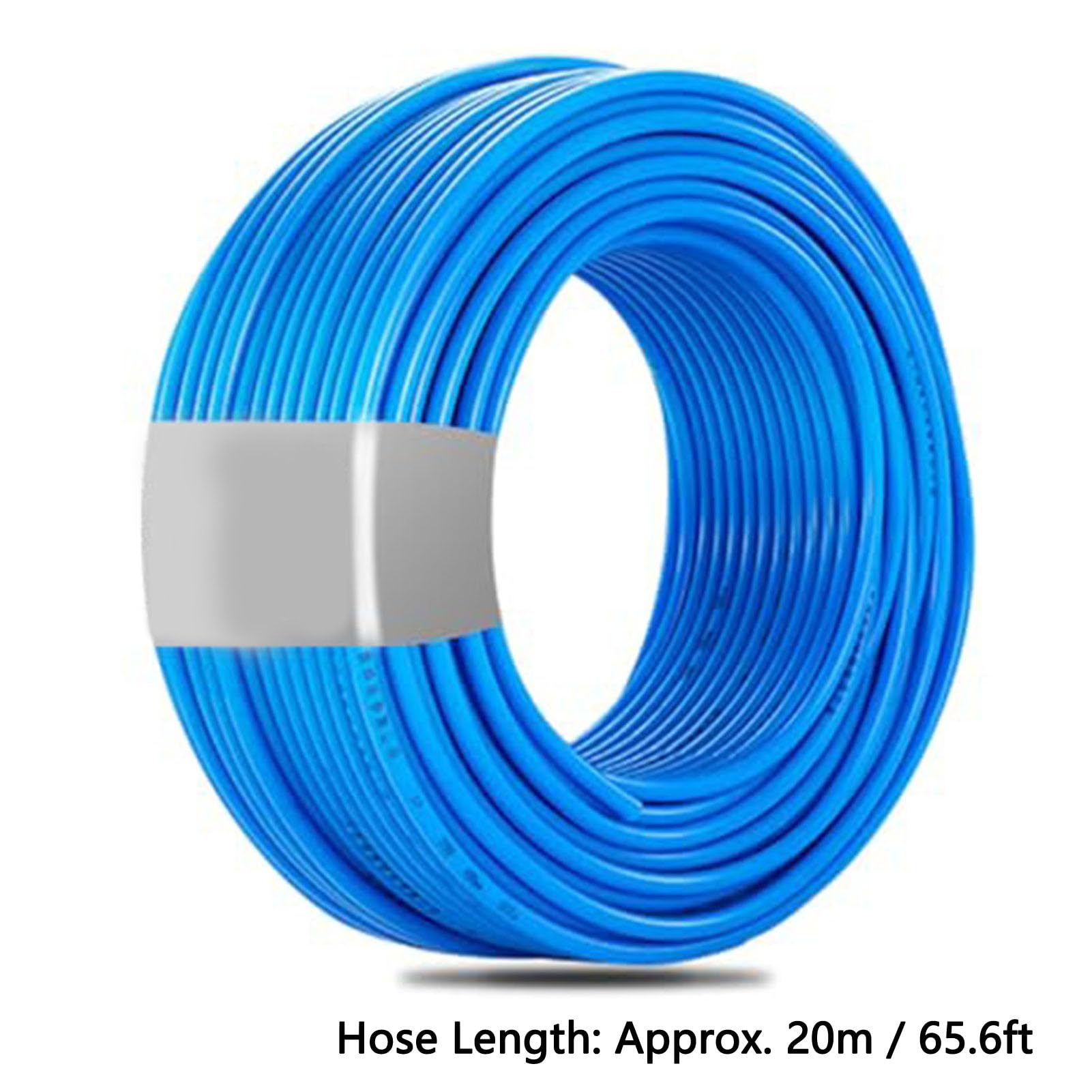 Hyuduo Tuyau d'air de 8 Mm, Tube en PU Haute Pression, Tuyau Pneumatique Flexible pour Outils, Longueur de 20 M et 150 PSI pour Ateliers