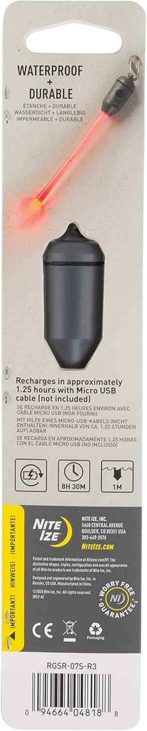 Nite Ize RGSR-07S-R3 Radiant Rechargeable LED Reusable Glow Stick, Disc-O Select : Sports & Outdoors