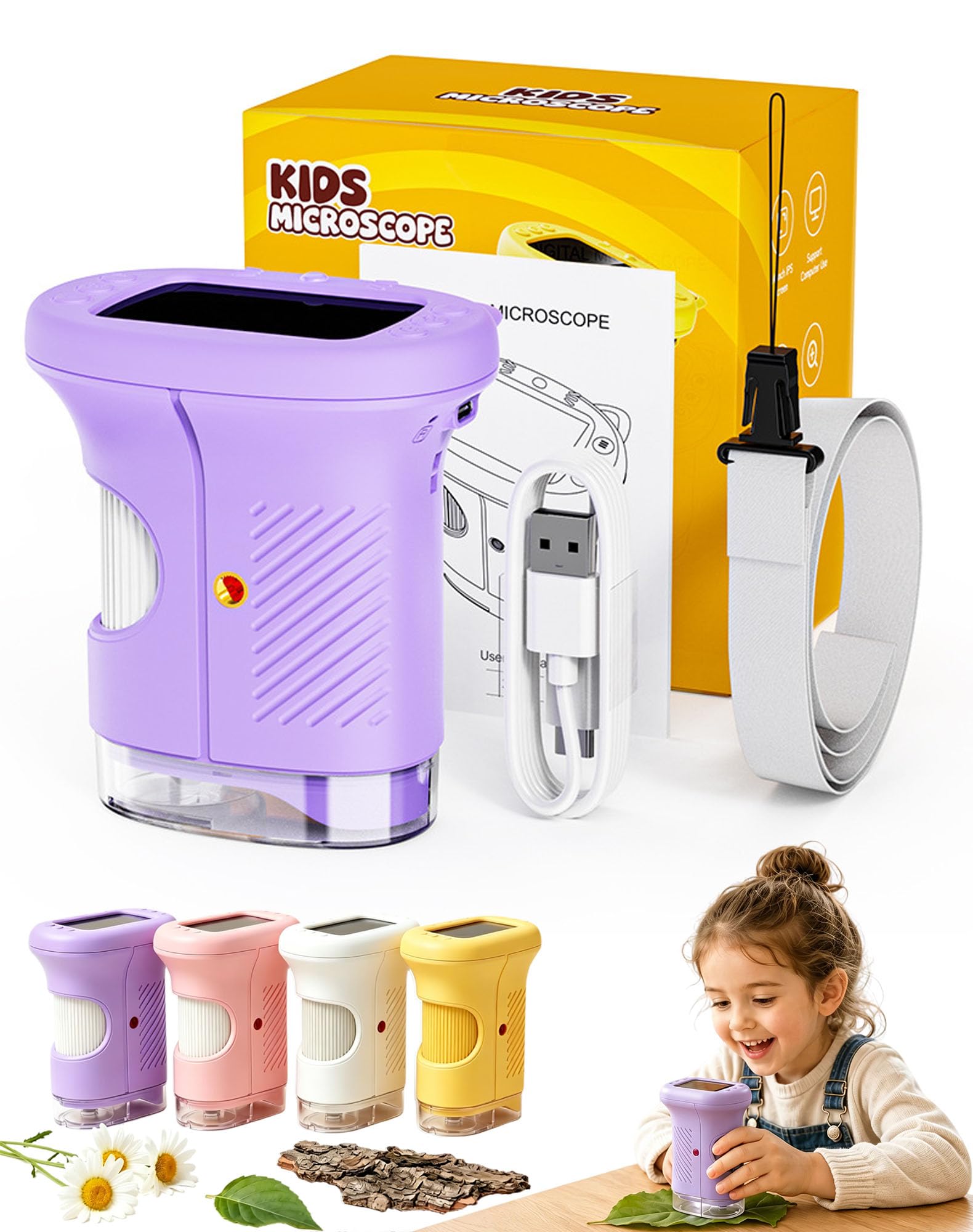 Kideo Microscope, Kideo Adventure Microscope，Purple