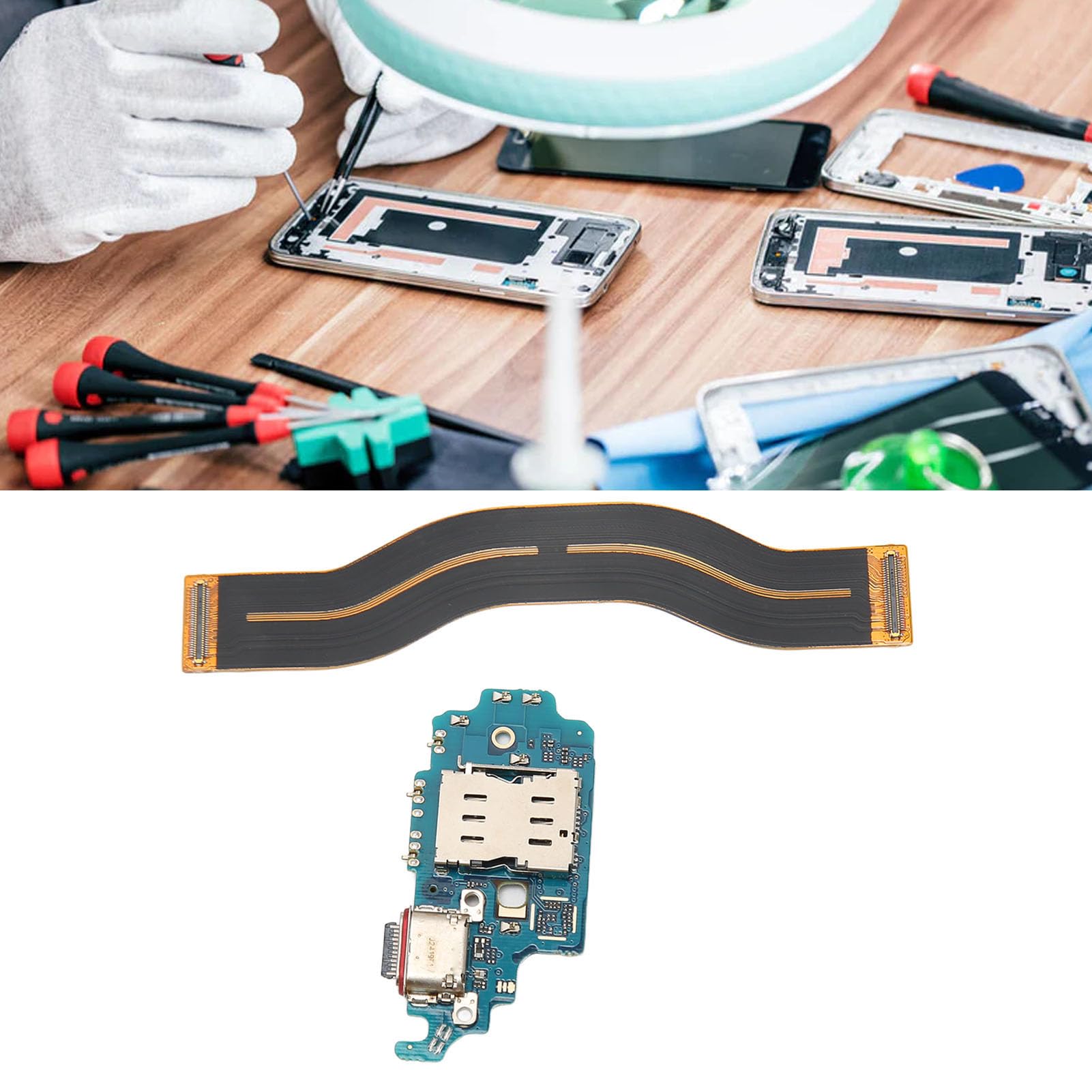 Galaxys21ultra ジャンク　箱　充電ケーブル Amazon.com: Galaxy S21 Ultra 5G USB Charging Port Flex Cable