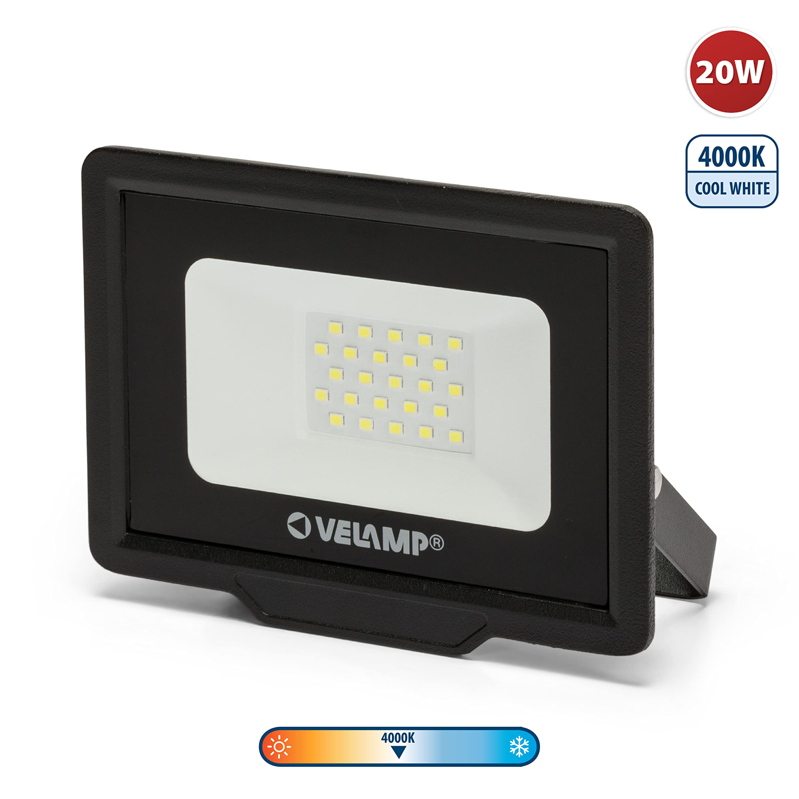PADLIGHT5 LED SMD 20W IP65 reflektor czarny 4000K