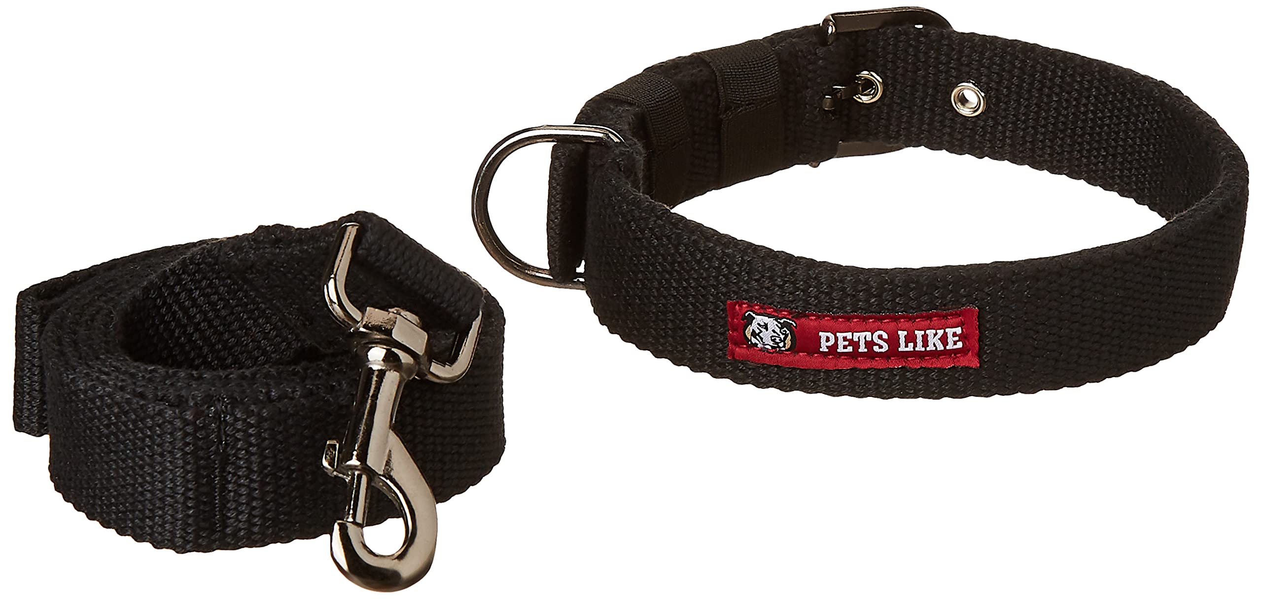 Pets Like Spun Poly Collar and Leash Set 32 mm(Black) (B09D3BTT88) Amazon Price History, Amazon Price Tracker