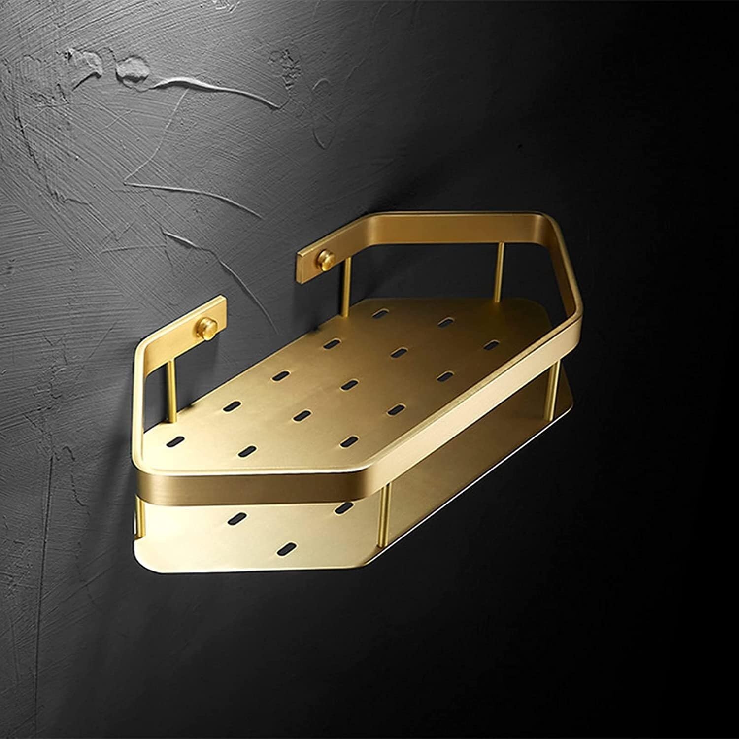 Mensole Bagno Mensola Portaoggetti per Doccia A Parete con Scarico Rapido per Organizer per per Dormitorio da Cucina Accessori(A,2pcs)