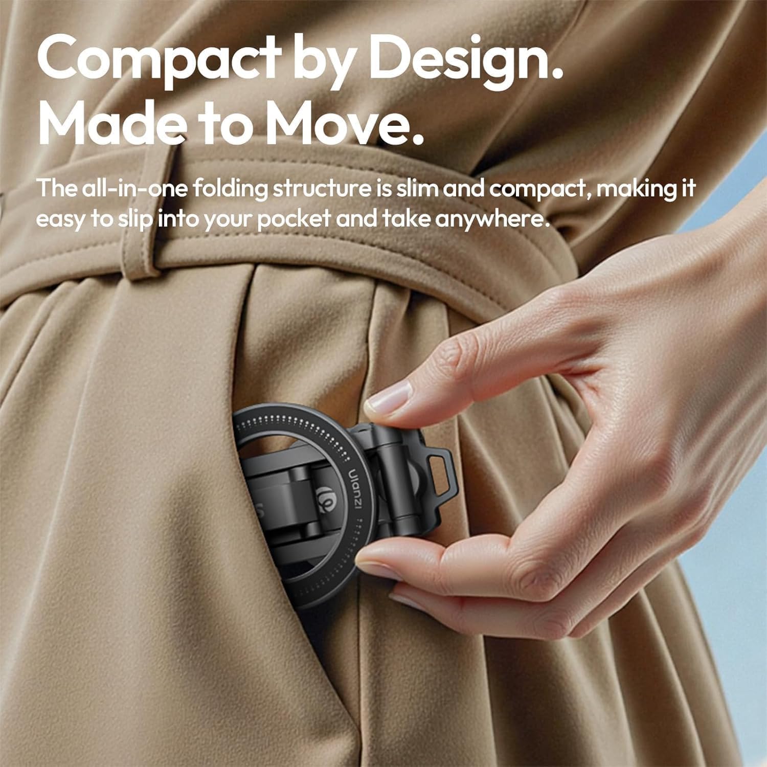 ULANZI SK29 Magnetic Phone Tripod, Foldable Mini Tripod Mount with MagSafe Phone Holder, Aluminium Cell Phone Stand with 1/4”, Arca Uka Base, Travel Vlog Essentials for iPhone 17/16/15/14/13/12 - Image 7