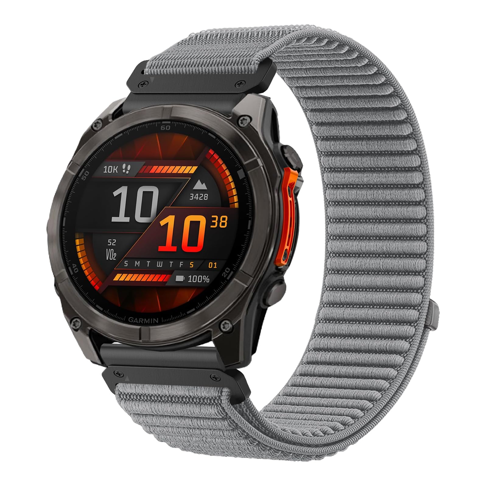 TOPsic 22mm Nylon Correa para Fenix 8 47mm/Fenix 7, Reemplazar Pulsera Sport Loop Correa para FENix 7 Pro/FEnix 6/6 Pro/FEnix 5/5 Plus/Instinct 2/Instinct 3 E 45mm/Forerunner965/955/945 — view 8