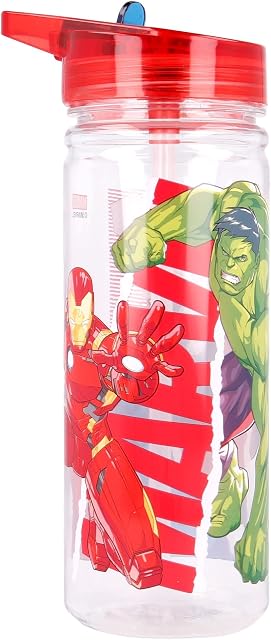Stor Avengers 580ml Water Bottle for Kids, School Drinks Bottle Made of Durable Tritan BPA Free