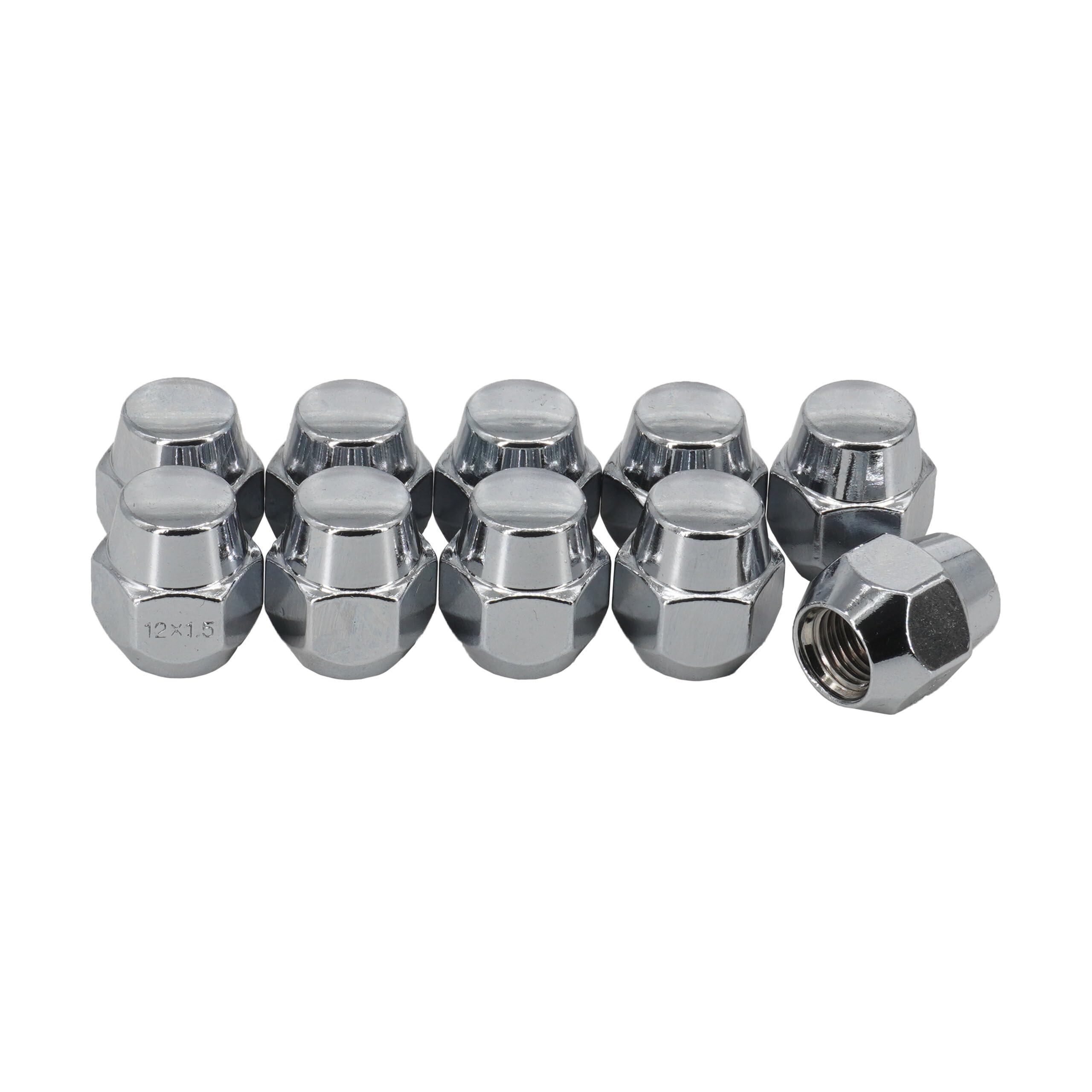 20-Piece Set GM Factory Style Lug Nuts – 12x1.5 Thread, 19mm Hex, Gold Zinc Acorn