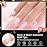 Beetles Soft Gel Nail Tips Short Almond 288pcs in 12 Sizes, Etch-X Pre-Etched Full Cover Acrylic Fake Nails Art, Salon Quality Nail Supplies, Easy DIY Nail Extension or Press On Nails, Gift for Women