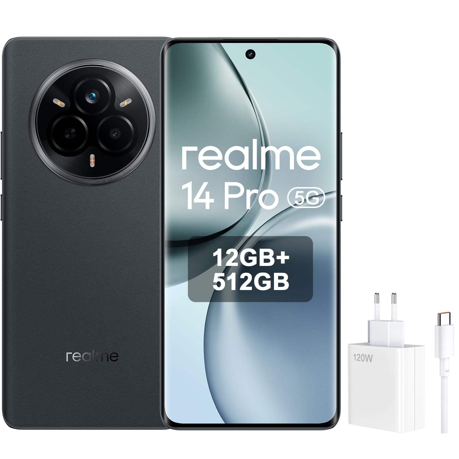 Smartphone realme 14 Pro 5G 12GB 512GB Dual SIM OLED 120Hz Gris