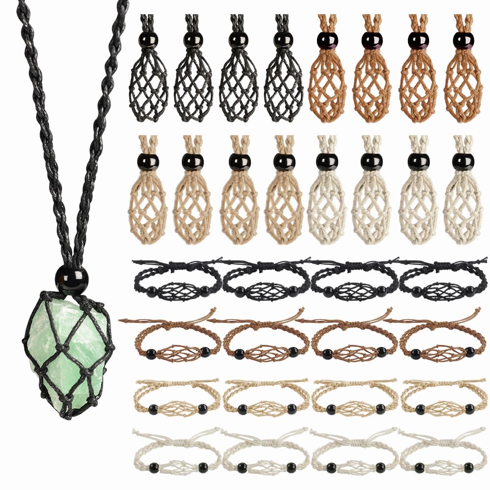 Cage vide pour loisirs créatifs et pendentif cristal réglable en lot de 32