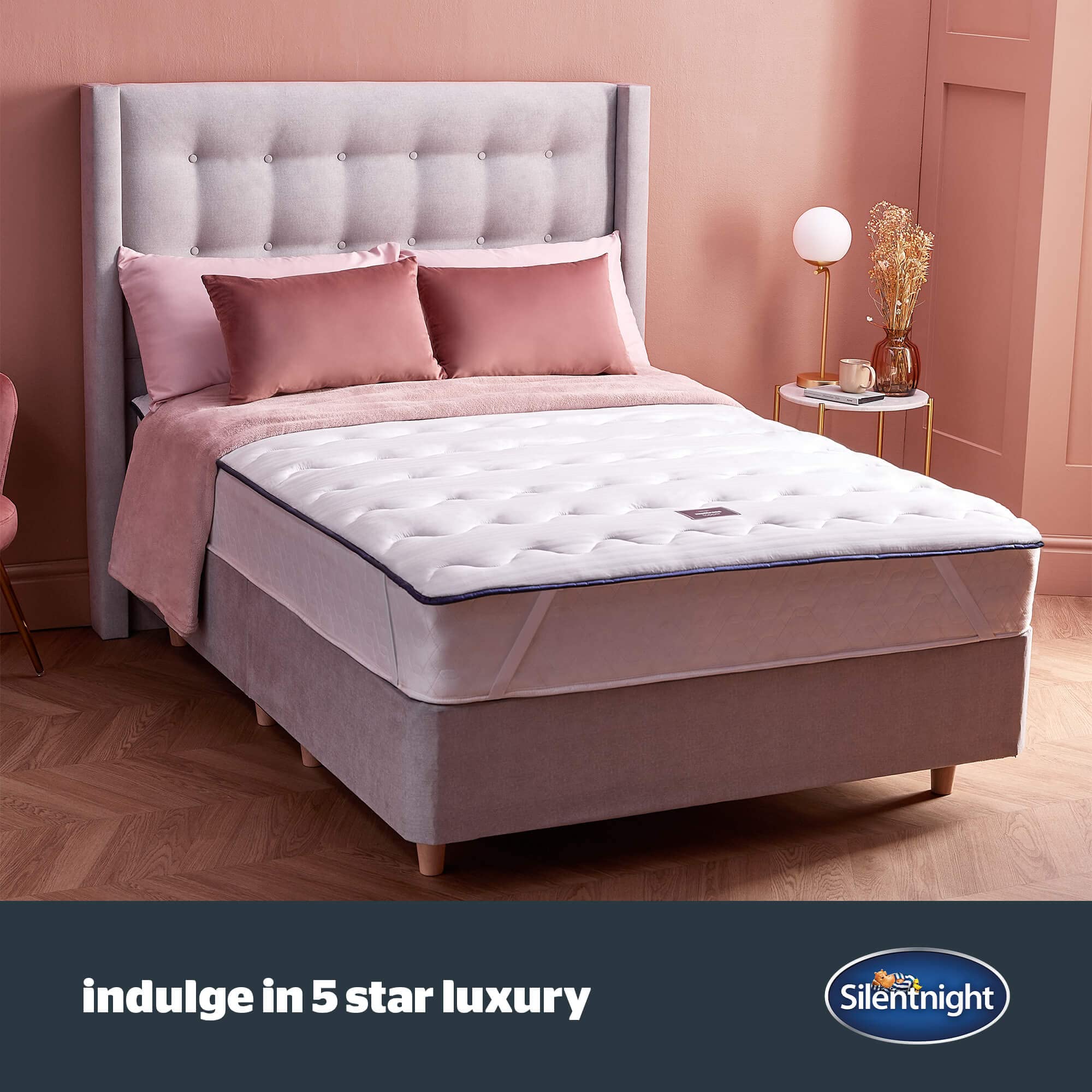 Surmatelas Silentnight Hotel Silentnight Hotel Collection Surmatelas King Size 200x150cm - Épaisseur 5cm - Housse Douce Hypoallergénique - Lavable Machine Housse Matelas Lavable Surmatelas Silentnight Hotel Silentnight Hotel Collection Surmatelas King Size 200x150cm - Épaisseur 5cm - Housse Douce Hypoallergénique - Lavable Machine Housse Matelas Lavable