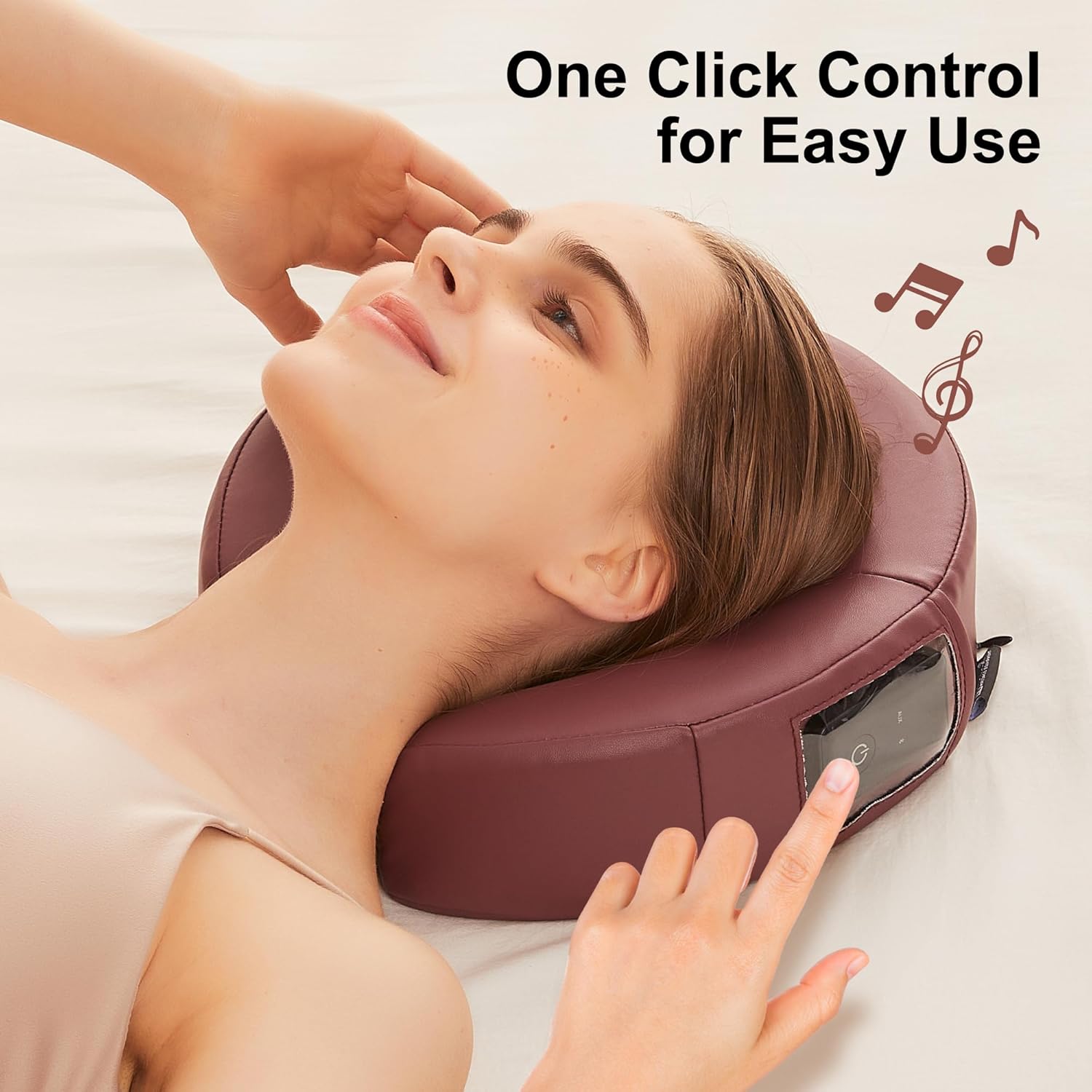 Master Massage Music Master Crescent Round High Fidelity Sound Face Cradle Cushion- Bluetooth Massage Pillow-Music Headrest Cushion Pad Musical Neck Support