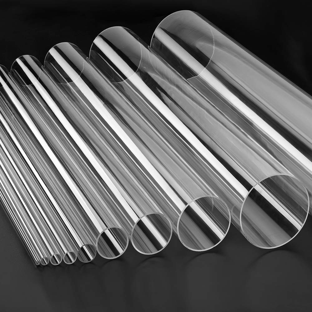 Acrylglasrohr XT Ø 50mm / 44mm (Aussen/Innen), transparent, durchsichtig, 1000mm lang - Zeigis® / farblos/PMMA/glasklar/extrudiert