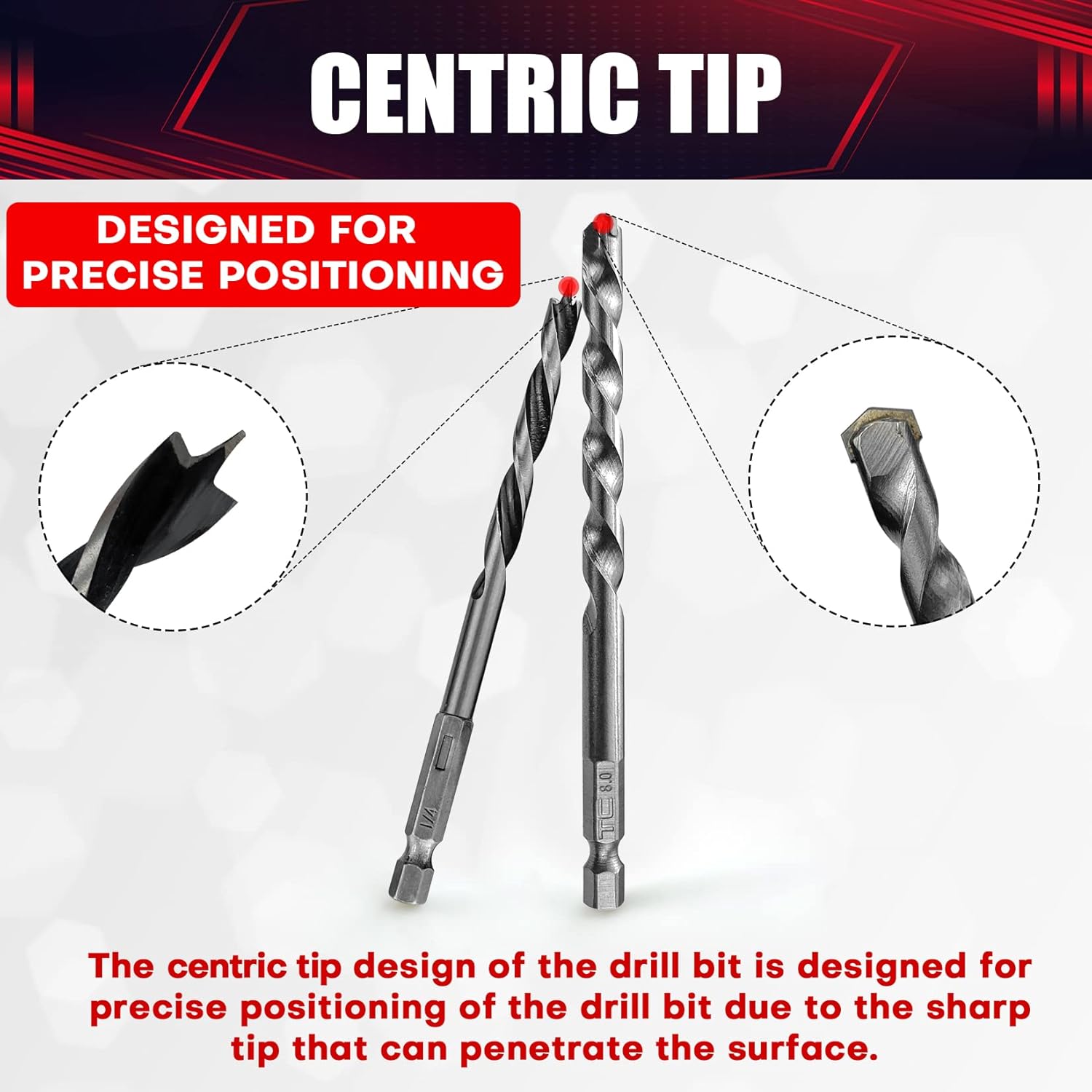 wesleydrill Drilling and Driving Accessory Kit,33 Pcs Hex Shank Impact Wood Drill Bit Set with Nut Driver Fit for Home DIY, and General Building/Engineering Use: Tools & Home Improvement