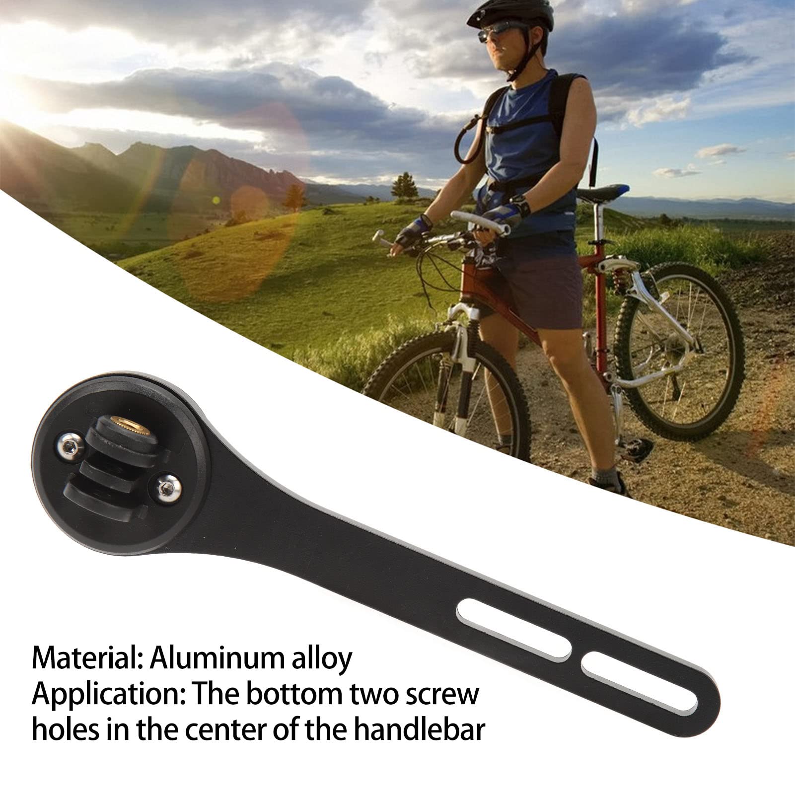 Gavigain Aluminum Alloy Computer Mount Vibration Proof Secure Holder for Bryton R530 R330 R310 R100 Easy Installation for Cyclists