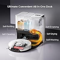 Vista 2 de roborock S8 Pro Ultra Robot Vacuum and Mop, Auto-Drying, Self-Washing, Liftable Dual Brush & Sonic Mop, 6000Pa Suction, Self-Refilling