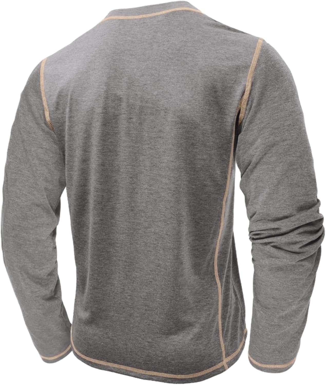 Mens Shirts Long Sleeve Casual Classic Henley Cotton T-Shirts Lightweight Button Tee Shirts - Image 3