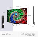 TCL 75RM7L Televisor 75 Pulgadas RGB-Mini LED 4K Smart TV, HDR 2000 nits, 144Hz Motion Clarity Pro, , Dolby Vision & Atmos, IMAX Enhanced, Game Master, FreeSync Premium Pro, Google TV - 2