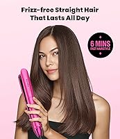 Vista 2 de Terviiix Plancha De Cabello Profesional, 1 Inch Ceramic Flat Iron, Non-Snagging Plates, 3X Less Damage, 15s Fast Heating Hair Straightener and